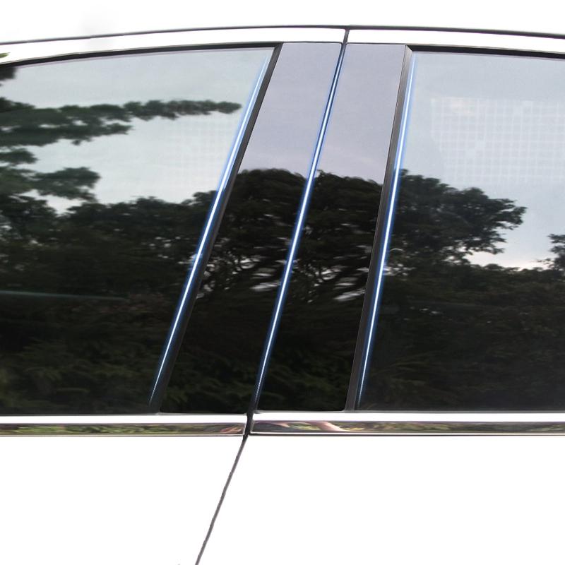 Для BYD Sealion 7 EV DMI Стойки кузова Накладки на стойки дверей Накладки на средние стойки Дверные накладки Аксессуары для отделки Накладки на стойки BC Защитные от царапин наклейки 2024 2025