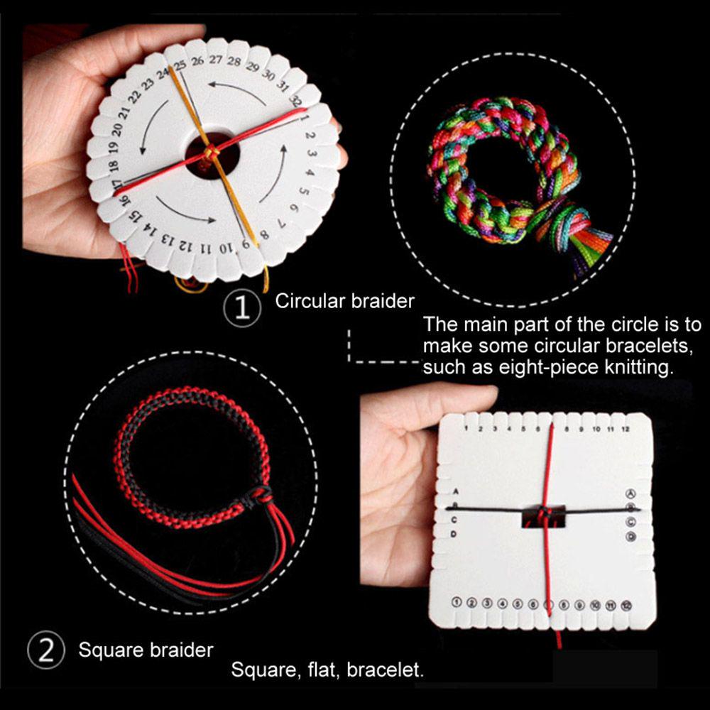 Kumihimo Braided Plate Braiding Disc/Disk Rope Weaving Handmade Tool Sewing Jewelry Design Board