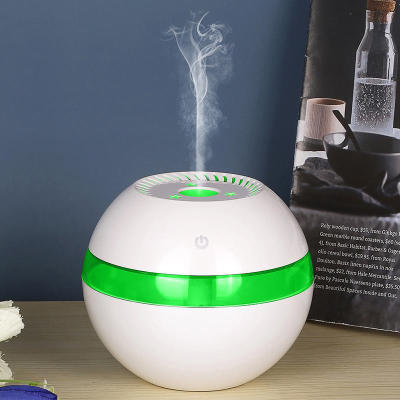 Креативный USB-увлажнитель воздуха с функцией ароматерапии и эффектом дыма и древесной фактуры с возможностью нанесения индивидуального логотипа