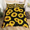 Sunflower Duvet Cover Twin Queen Yellow Flowers Bedding Set Botanical Floral Quilt Cover Garden Bloom Bedding with 2 Pillowcase