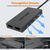 USB 3.1/USB C to Single/Dual HDMI Adapter SM768 Chip Dual 2K/4K Monitor Compatible with Windows,M1/M2/M3 Mac
