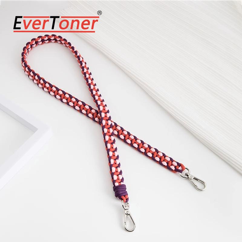 EverToner Подходит для long-champ Mini, чистое ручное плетение, плечевой ремень, DIY, цветная плетеная веревка, ремень для сумки через плечо
