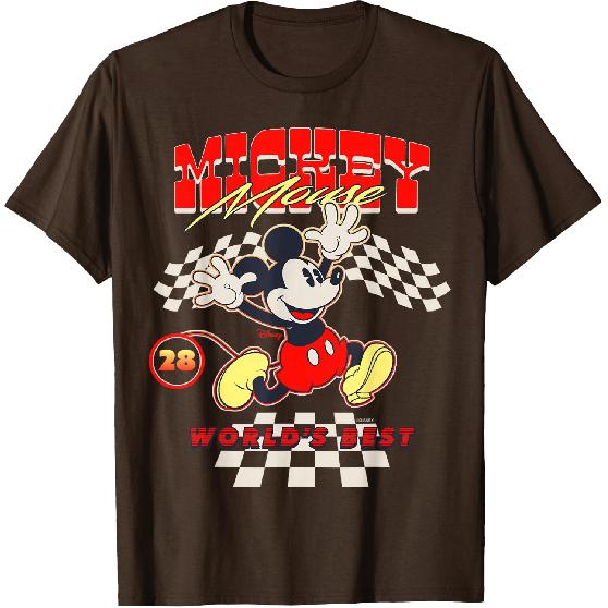 Disney Футболка Микки и Друзья 28 с рисунком в виде гоночного клетчатого флага