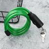 Anti-Theft Cycling Bike Accessories Steel Spiral Cable Scooter Safety Bicycle Lock With 2 Keys