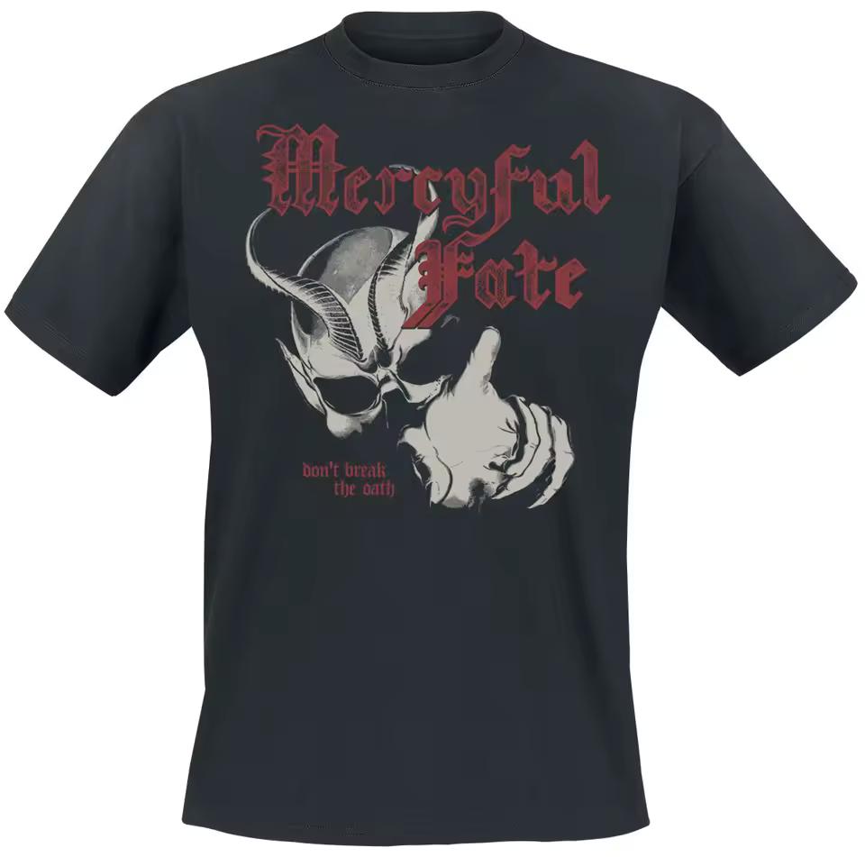 Unisex Cotton T-shirt Mercyful Fate Don't Break The Oath Demon Head Graphic Tee Heavy Metal Streetwear