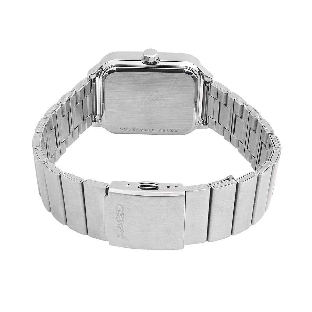 Casio Watch White Silver Classic Men's - MTP-M305D-7AVDF Dial, Band, Silver,