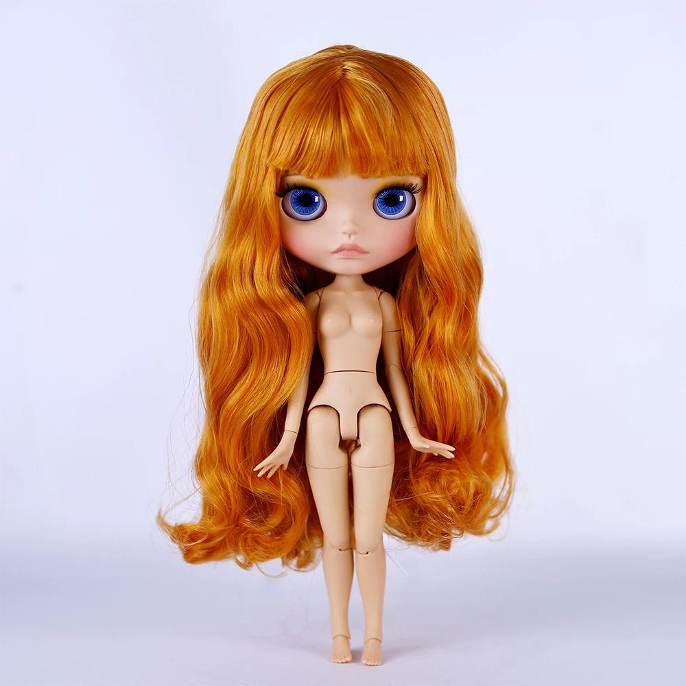 Кукла ICY DBS Blyth 30 см, смуглая кожа, матовое лицо, блестящее лицо, надутые губы, 19 шарниров, тело куклы, кукла для макияжа своими руками, костюм, подарок для девочек, игрушка