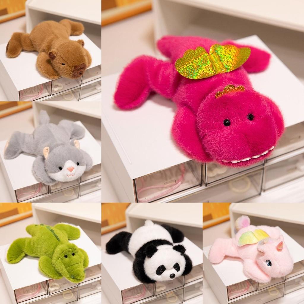 Крокодил Панда Единорог Динозавр Лежачая Плюшевая Игрушка Мягкая Игрушка Мультяшная Кукла