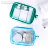 1pc PVC Makeup Bag Transparent Waterproof Large Capacity Cosmetics Travel Storage Bag In Plastic Zipper Toilet Bag