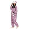 SAZAC Character Fleece Kigurumi, One Size Fits All, Sanrio Leopard Kitty