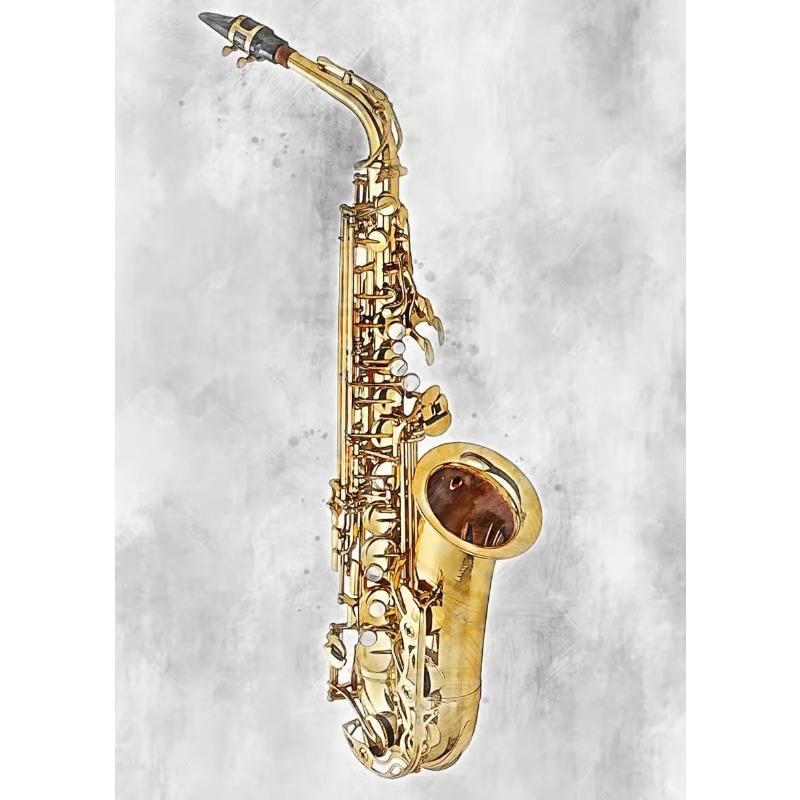 Акварель Искусство Музыкальный Инструмент Плакаты Саксофон Скрипка Виолончель Гитара Фортепиано Печать на Холсте Картины Каудрос Настенное Искусство Домашний Декор