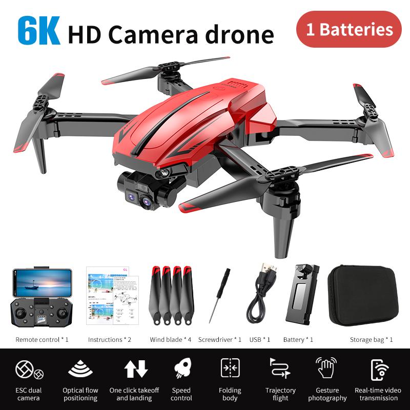 2023 New CS-1 Remote Control Drone 6K HD Single/Dual Camera Optical Flow Positioning WiFi FPV Helicopter RC Quadcopter Selfie RC Drone