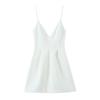Spring 2025 Women's Sexy Slim-Fit Solid Color Wide Hem Slip Dress