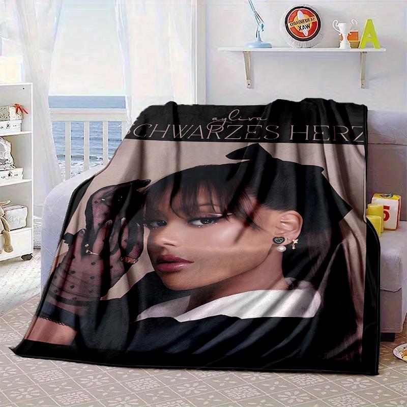 music pop Ayliva Fashion Blanket Flannel Blanket for bed, sofa, Camping, Hiking, Picnic Essentials, gift for family Fan gifts