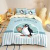 Penguin printing Bedding Set Antarctic Penguin Baby Pattern duvet cover und pillowcase luxury Bedroom Bedding Set