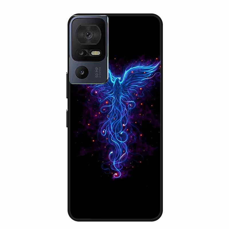 Чехол для телефона TCL 40 SE 40SE Coque Черный Силиконовый Мягкий Задний Чехол-Крышка Для TCL 40 SE Чехол Funda Для TCL40SE Capa 6.75" Оболочка