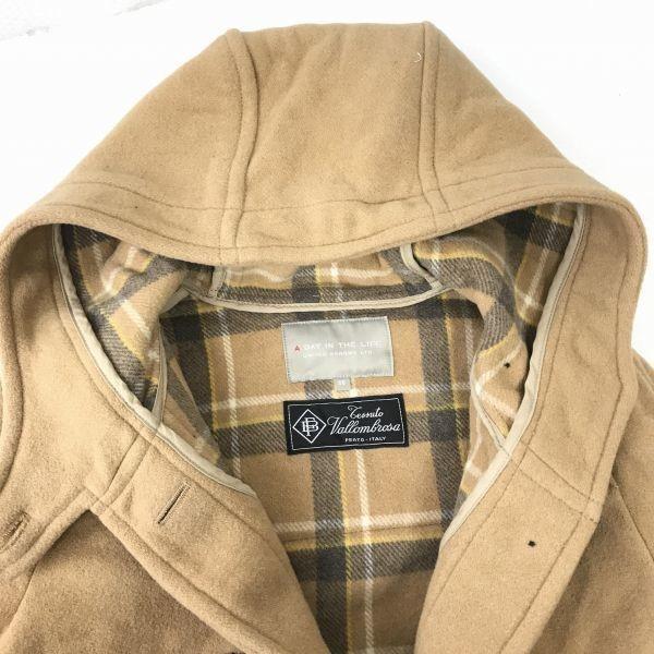 Vallombrosa × UNITED ARROWS Шерстяное пальто-дафлкот до колена коричневое женское 36(ИСПОЛЬЗОВАЛ)