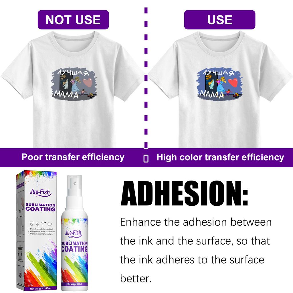 Sublimation Coating Spray Clothing Hot Stamping Heat Transfer Abrasion And Stain Resistance 100ml