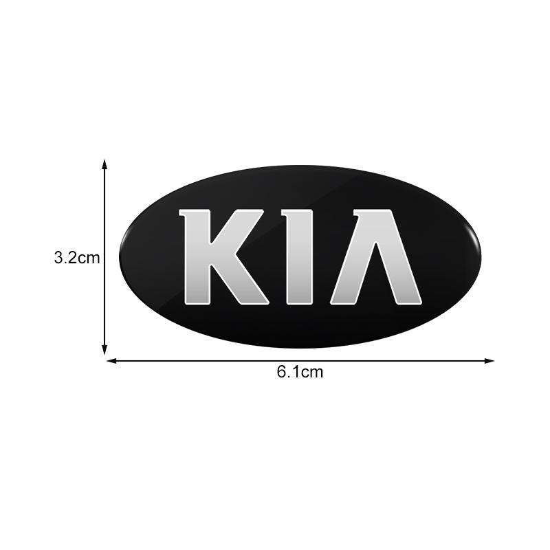 AABIY1 Car Logo Badge Front Hood Emblem Rear Trunk Badge Sticker For KIA sportage ceed sorento cerato optima picanto rio soul k5 stonic
