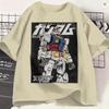 Gundam Tshirt Unisex Hipster Pure Cotton Tee Shirt O Neck Short Sleeve T Shirt Printing Tops