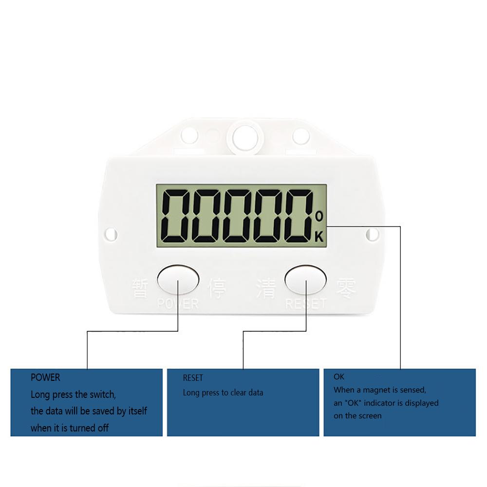 5-разрядный цифровой пуансон Электронный счетчик Магнитный индуктивный бесконтактный выключатель ЖК-дисплей