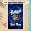 Beach TowelCanterbury-Bankstown Bulldogs Custom Name Text Personalized Soft Towel for Beach Pool Indoor Home Decor Gift