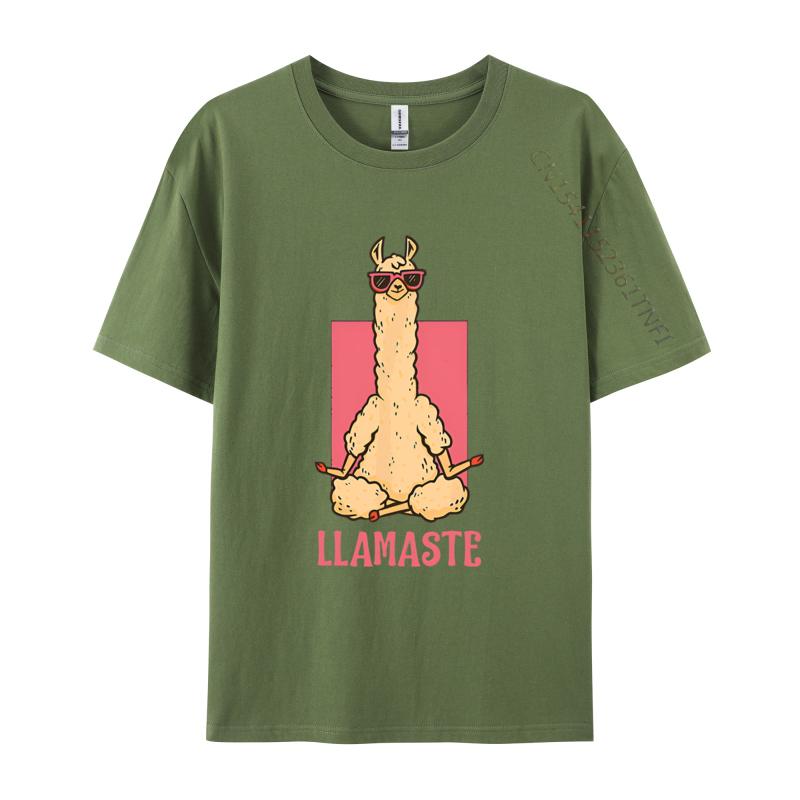 Llamaste Йога Мама Чакры Футболка Крутая Модная Новые Футболки Хлопок Уличная Одежда Футболка Смешная Печатная Футболка