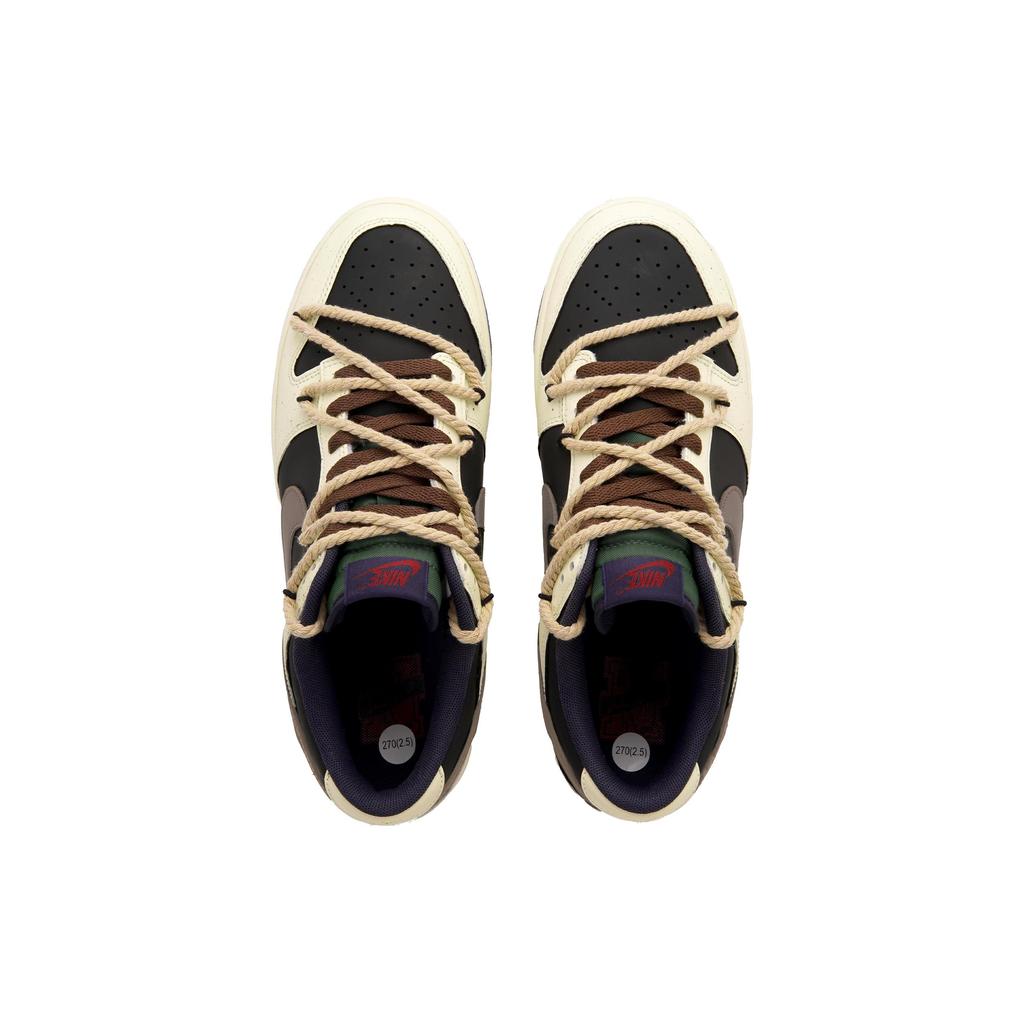 Nike Dunk Panda Jack Sequel Low top Skateboard Shoes Men's Black Rice Yellow Brown FV8106-361(Team62-)