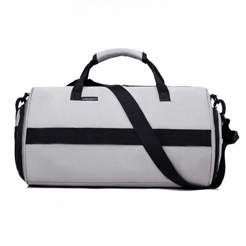 Модная портативная спортивная дорожная сумка на открытом воздухе. Практичная независимая сумка для обуви. Дорожная сумка. Разделительная сумка для сухого и влажного багажа. Цилиндрический туристический бизнес-пакет.