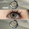 Натуральные цветные контактные линзы Коричневые 1 пара Контакты Красота Зрачки Цветные контакты Годовые Макияж Косметика Серые контакты