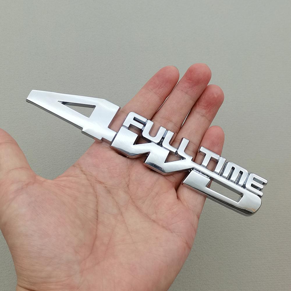 3D Car Sticker 4WD Full Time Logo Emblem Truck Fender Auto Badge Decal Accessories For Toyota Prado Honda Jeep Ford Mitsubishi oi1