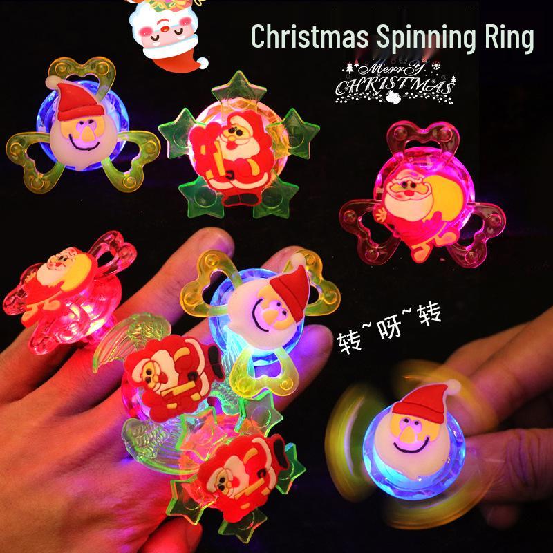 Halloween Light-Up Rings - Pumpkin, Skull, and Bat Designs for Parties