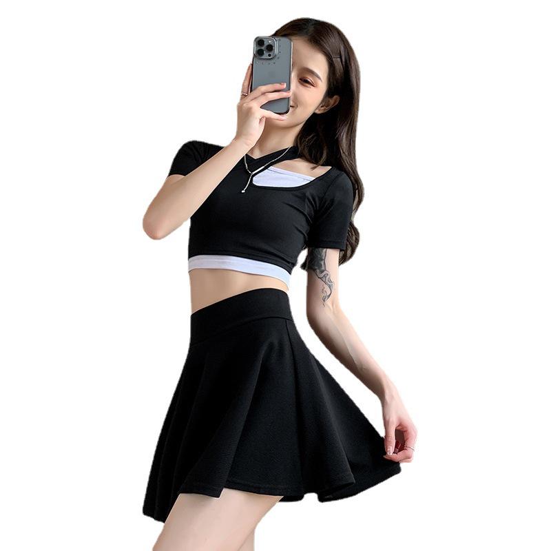 Женская юбка-пузырь большого размера с высокой талией и плиссировкой, с подкладкой от просвечивания