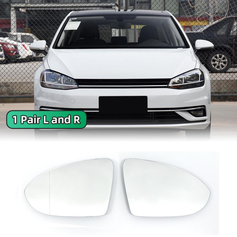 Для VW Golf 7 Mk7 Mk7.5 2012 - 2025 левая правая дверь боковое зеркало стекло выпуклое заднего вида задний вид клей клей заменить