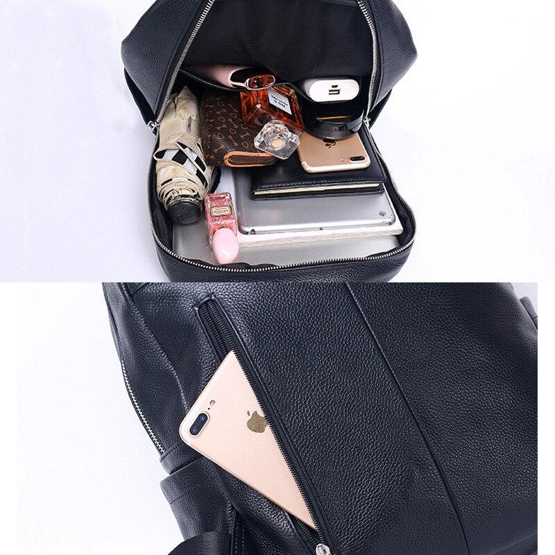 Zency женский рюкзак из натуральной кожи, дорожный рюкзак большой вместимости, школьная сумка, многофункциональная сумка для файлов формата А4, сумка высокого качества