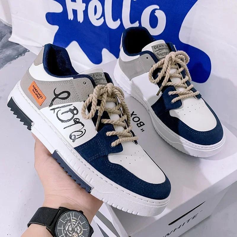 Мужские кроссовки Удобная повседневная обувь Универсальные теннисные туфли, подходящие по цвету Мужская дорожная обувь Новые Zapatillas Para Hombres