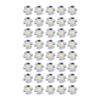 40pcs LED Chip Bulb 1W 24V 16mm/0.6in Aluminum Base Low Power Consumption Lamp Beads for