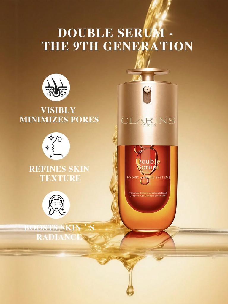 Clarins Двойная Сыворотка Концентрат для Полного Контроля Старения 30мл/50мл Антивозрастная Сыворотка против Морщин