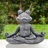 Садовая медитация Кошка и Лягушка Смоляные украшенияЖивотные для медитации в буддийском стиле Украшения для двора