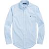 Polo Ralph Lauren Ss24 Striped Pony Logo Embroidered Poplin Long Sleeve Shirt Men Shirts Light-Blue MNPOWOV16821397-400