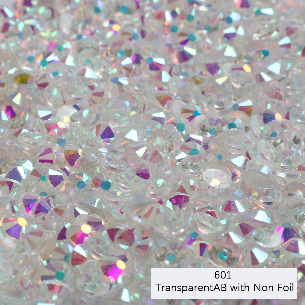 Белое АБ-кристаллическое стеклянное алмазное сверло с плоским дном, цветные круглые аксессуары для самодельных украшений, сверло для ногтей в чехлах для мобильных телефонов.