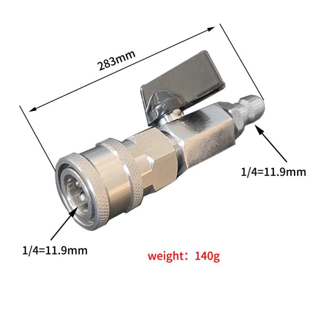 1Pcs for Power Washer Ball Valve Kit High Pressure Water Flow Switch Washer Quick Connector 3/8 1/4 Inch Stainless Steel