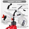 Versatile Fuels Dispensing Hose with Valves Leakage Proof Fuels Hose Refueling Hose set with Valves for Quick Shutoff