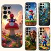 Чехол для телефона Super M-Mario для Samsung Galaxy S24 S25 S23 S22 S21 Ударопрочный чехол