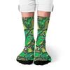 1 Pair All-Season Crew Socks Cute Dinosaur Elements Pattern Print Polyester, Stocking for Casual Sports & Outdoor Men & Women