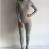 Casual Long Women Sleeve Turtleneck Bodycon Romper Jumpsuit Bodysuit Long Pants
