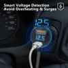 Автомобильное зарядное устройство 3-в-1 с цифровым дисплеем для Starlink-Mini, шнур питания постоянного тока с двойными USB-портами, разработанное для устройств Starlink-Mini