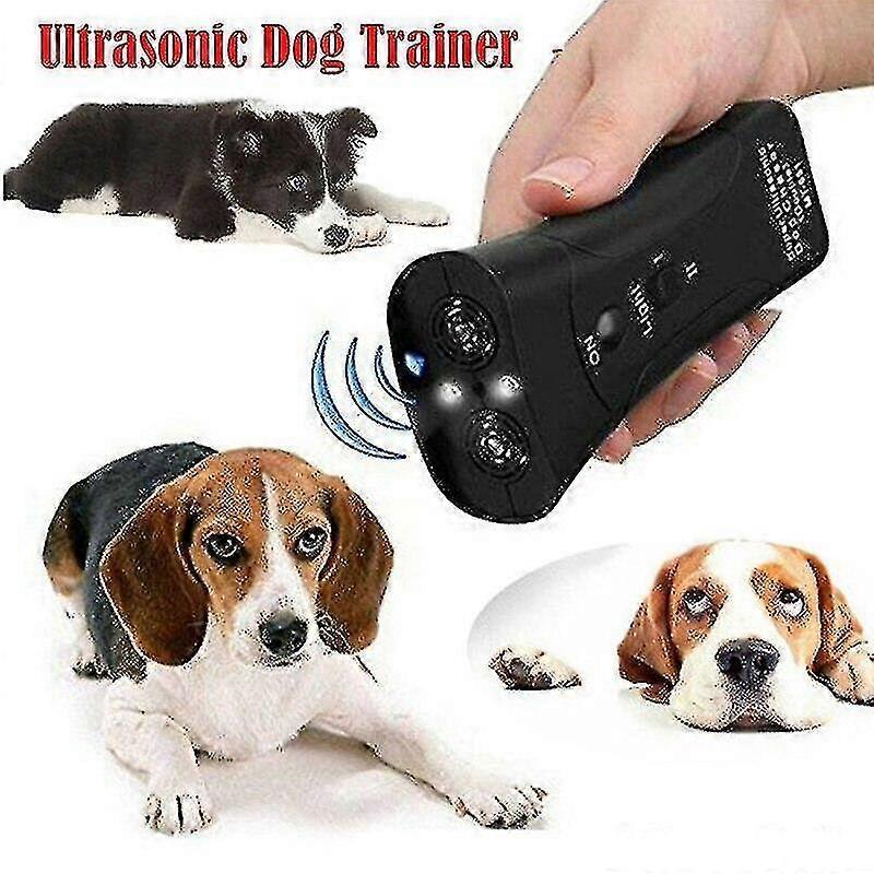 Pet Dog Repellent Device To Prevent Barking And Stop Barking Training Device, Coach Guided Ultrasonic Three In One