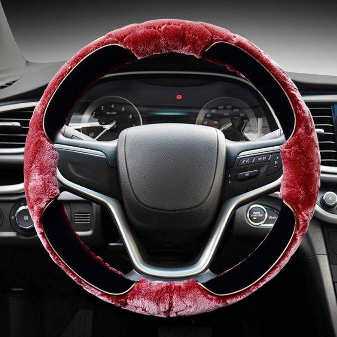 Зимний плюшевый чехол на руль для Buick Envision, Angkewei, Excelle, Verano, LaCrosse, Regal, GL8 - 6-спицевый.