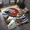 New Product Arrive! Kanagawa Waves, Japan Pattern Carpet Kids Play Mat Carpet for Bedroom Decor Playroom Living Room Rug Gifts